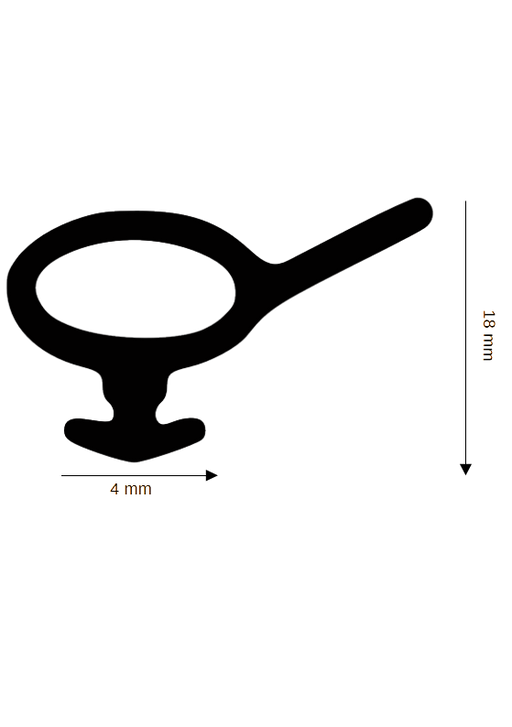 Seal for plastic / aluminum DH R-1182