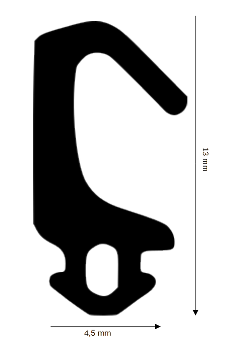 Dichtung für Kunststoff / Aluminium DH R-518