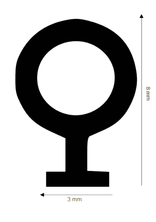 Seal for plastic / aluminum DH R-831
