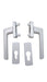 Siegenia window handle lever LM 3000, silver