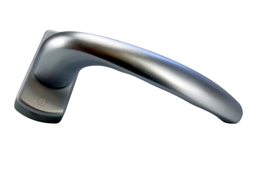 Hoppe window handle, grooved, silver